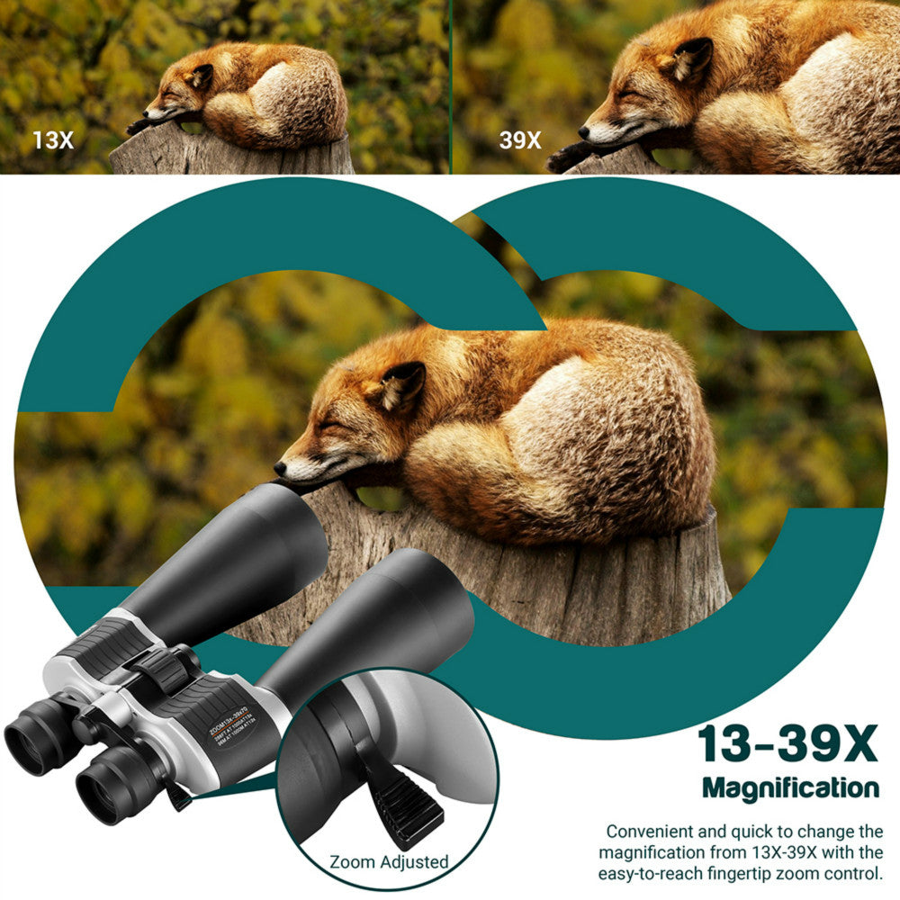 Astronomy Binoculars 13-39X70 Zoom Giant Binoculars with Tripod Adapter Phone Adapter and Case Binoculars for Bird Watching Hunting