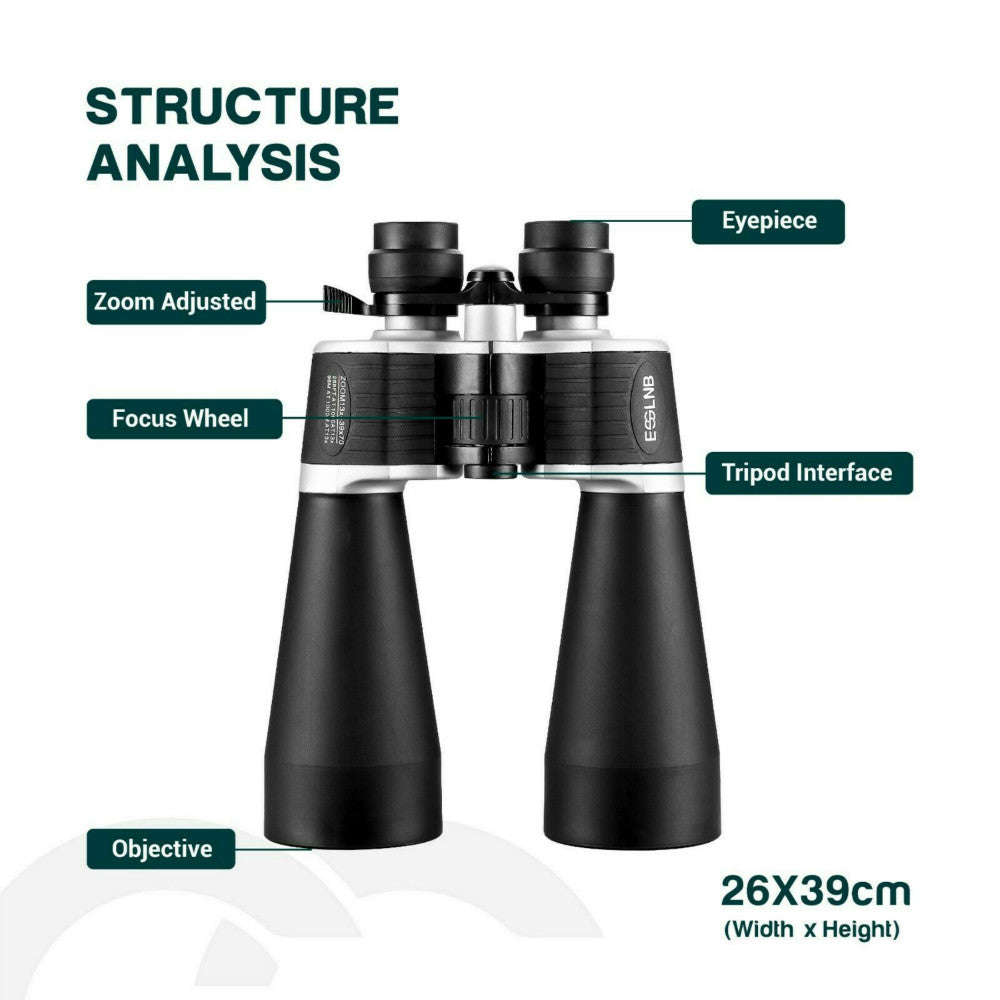 Astronomy Binoculars 13-39X70 Zoom Giant Binoculars with Tripod Adapter Phone Adapter and Case Binoculars for Bird Watching Hunting
