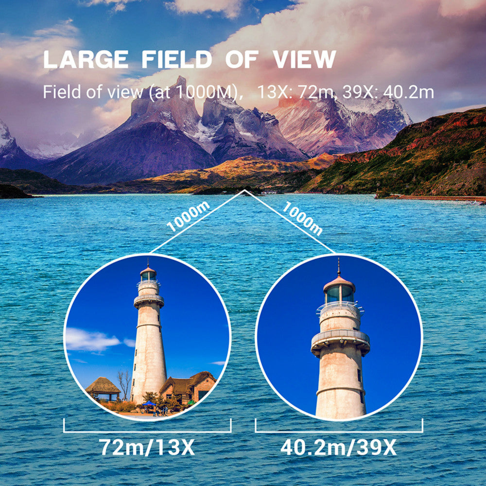 Astronomy Binoculars 13-39X70 Zoom Giant Binoculars with Tripod Adapter Phone Adapter and Case Binoculars for Bird Watching Hunting